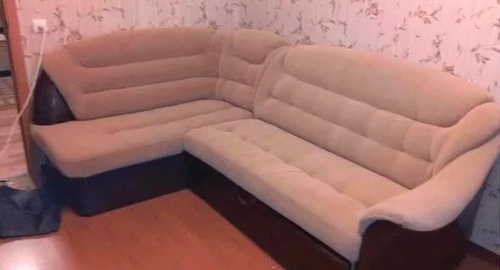 Перетяжка углового дивана. Костерево