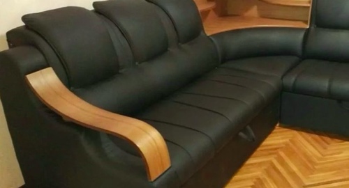 Перетяжка кожаного дивана. Костерево